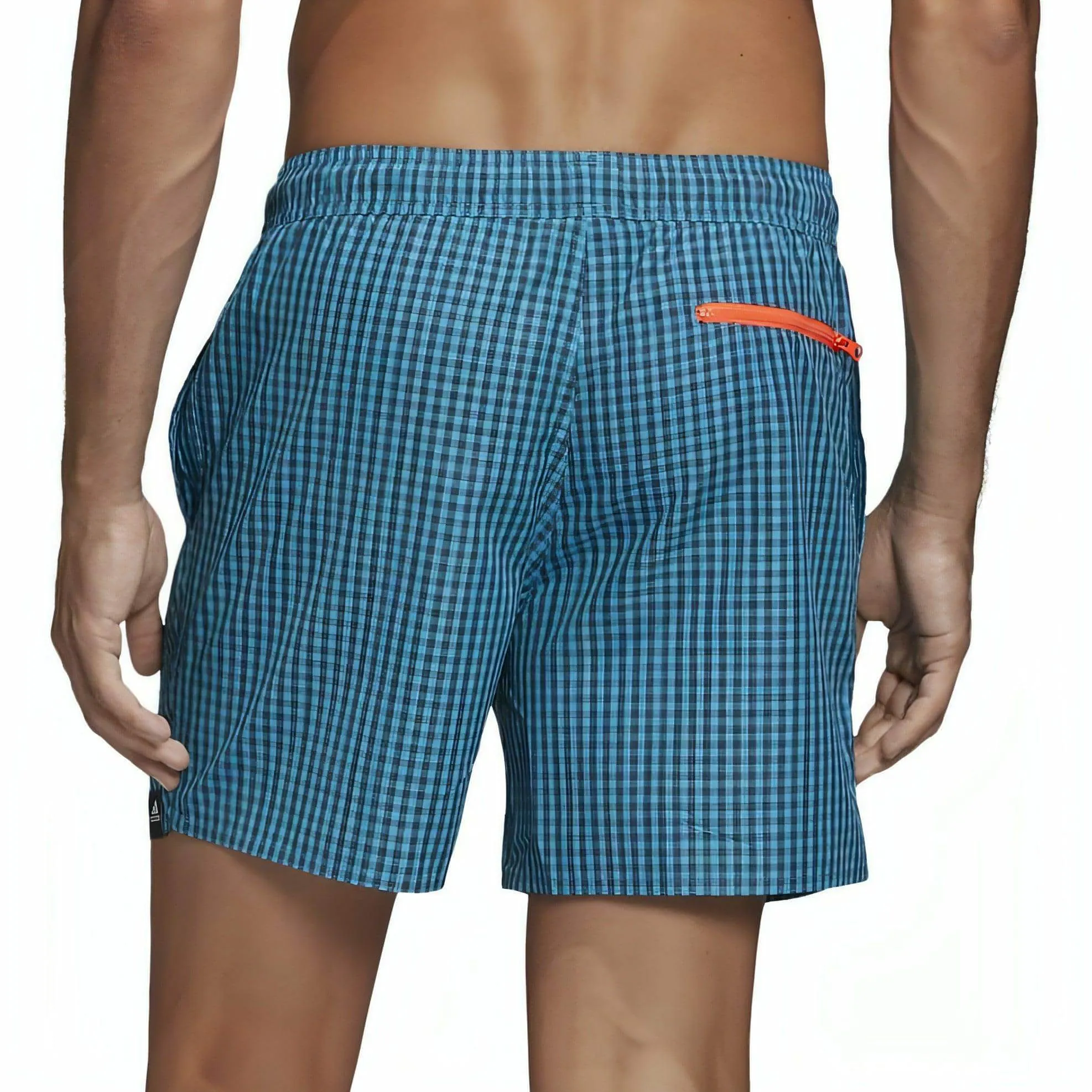 adidas Check CLX Mens Swim Shorts - Blue