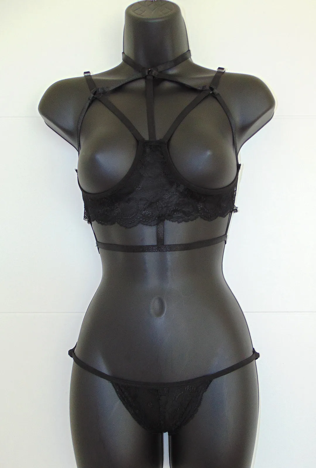 AYNA - EROTIC 2 PIECE HARNESS LINGERIE