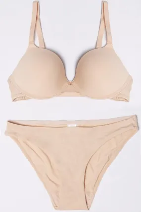 Beige Lingerie Set