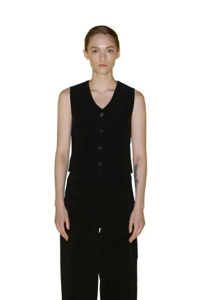 Black Corduroy Vest