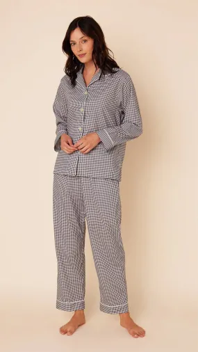 CAT'S PAJAMAS - CLASSIC GINGHAM LUXE PIMA PAJAMA