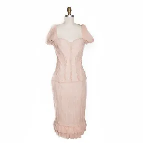 Chiffon Ruched Corset Dress