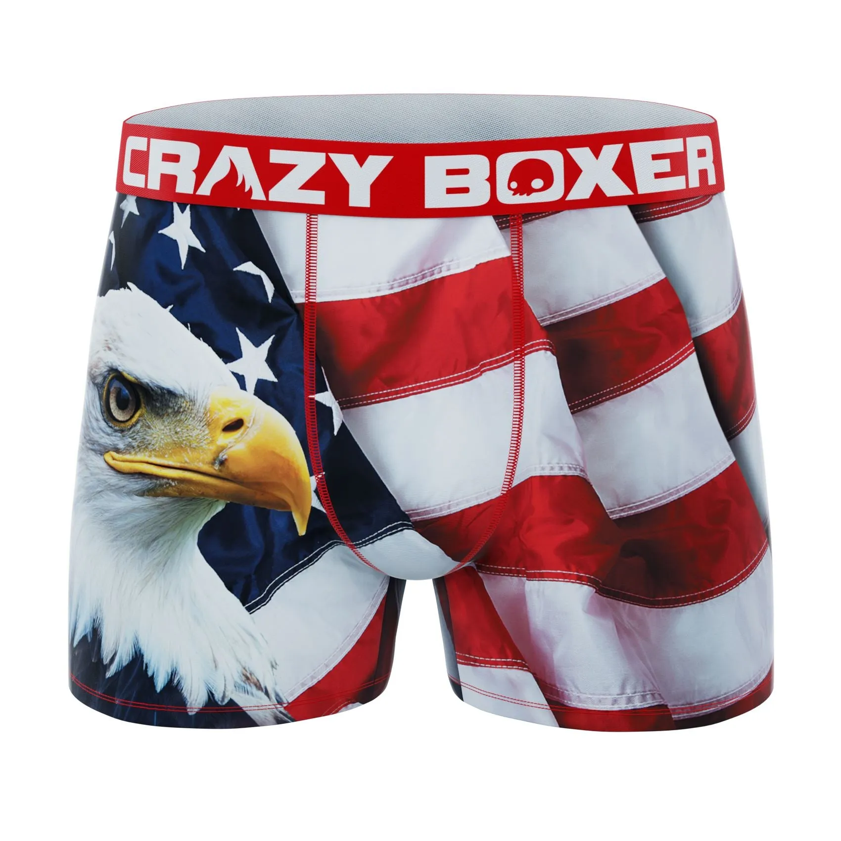 CRAZYBOXER All Star USA Men's Boxer Briefs (6 Pack)