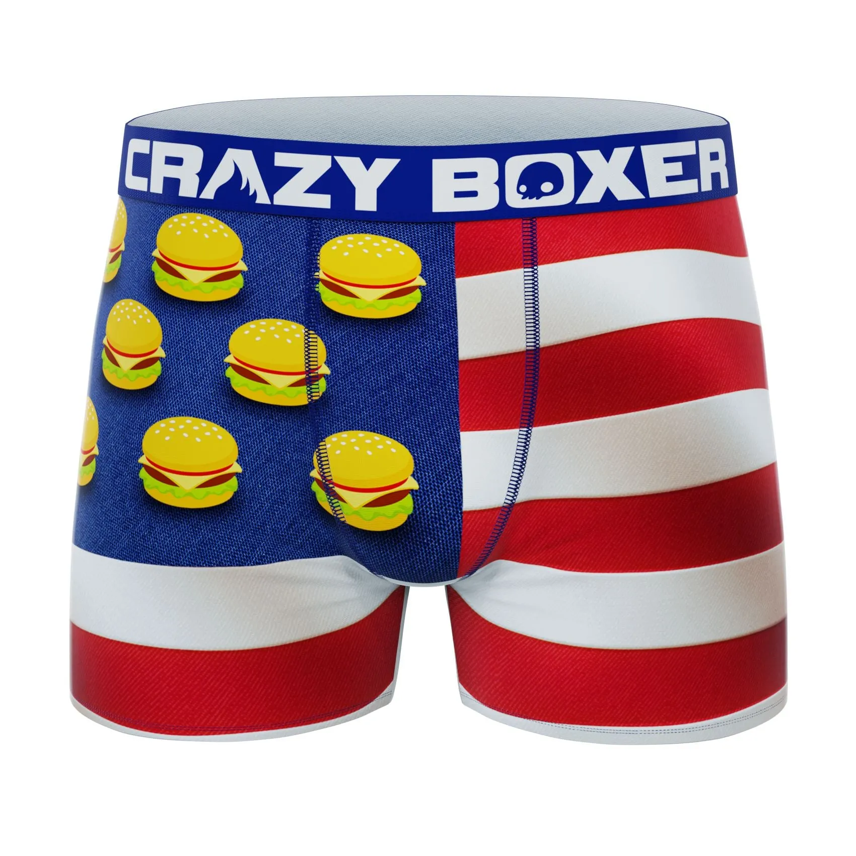 CRAZYBOXER All Star USA Men's Boxer Briefs (6 Pack)