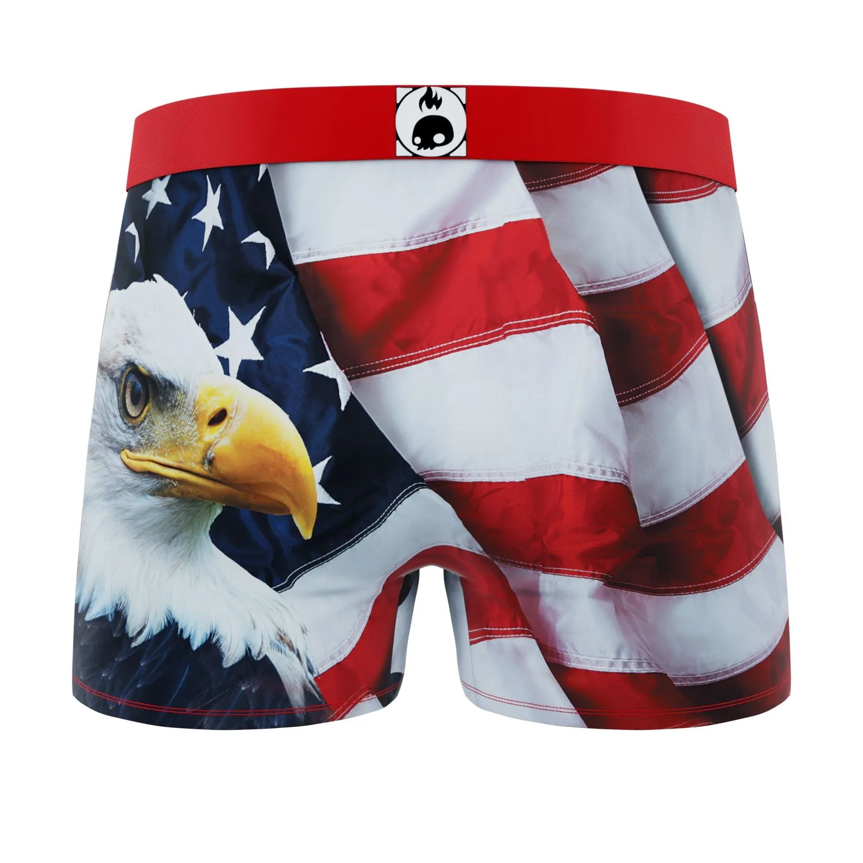 CRAZYBOXER All Star USA Men's Boxer Briefs (6 Pack)