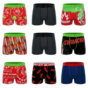 CRAZYBOXER Sriracha Men's Boxer Briefs (9 Pack)