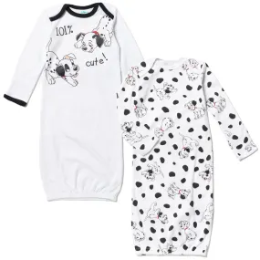 Disney 101 Dalmatians 2 Pack Long Sleeve Swaddle Sleeper Gowns