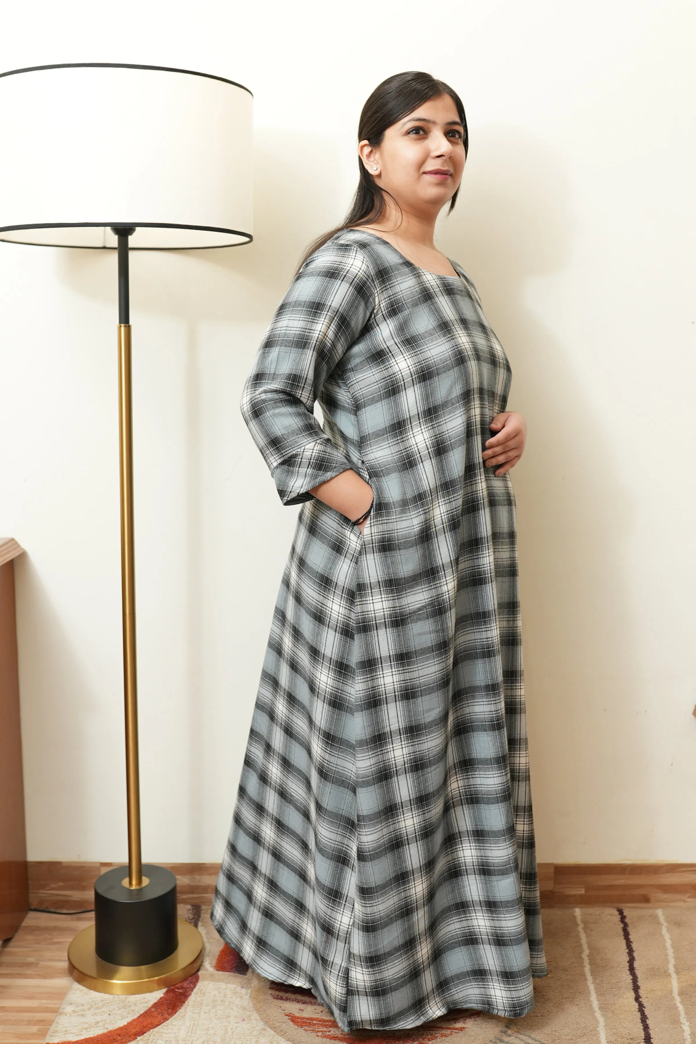 Dreamy Drizzle Woollen Night Gown