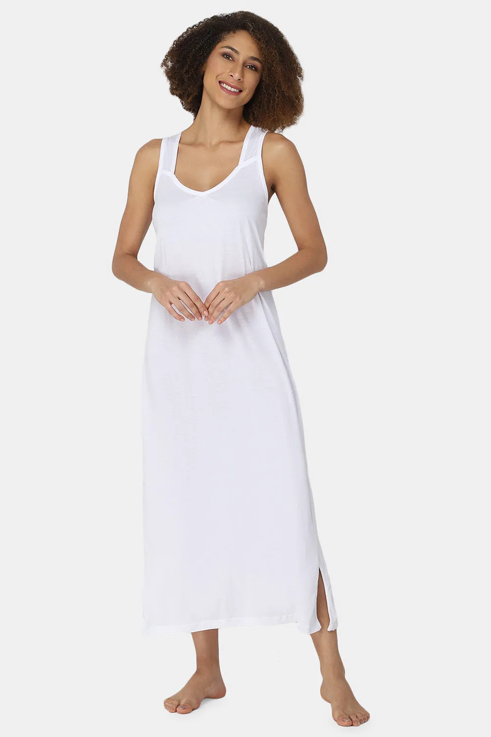 Full-Length Sleeveless Intimacy Full Night Slip - Nightwear