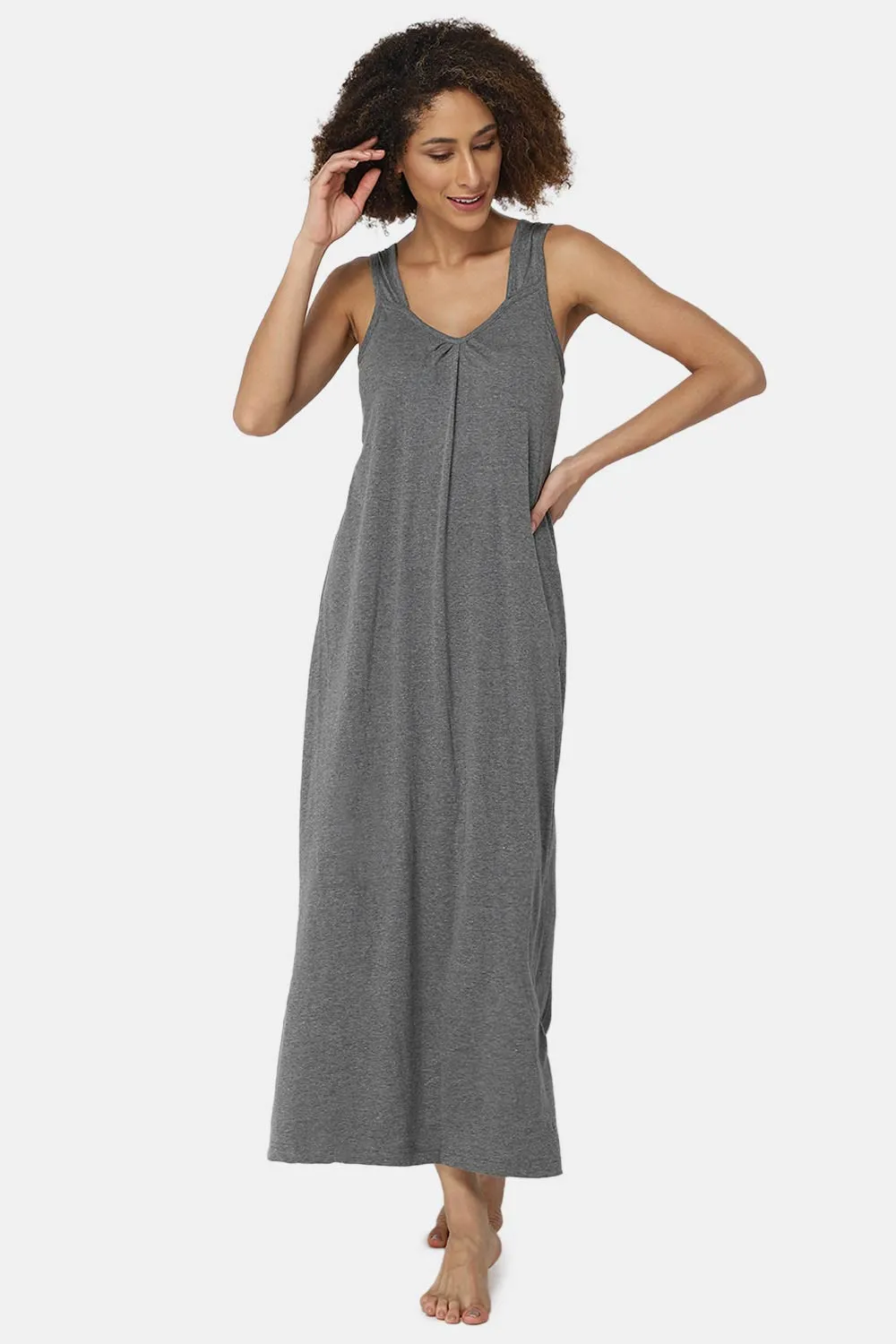 Full-Length Sleeveless Intimacy Full Night Slip - Nightwear