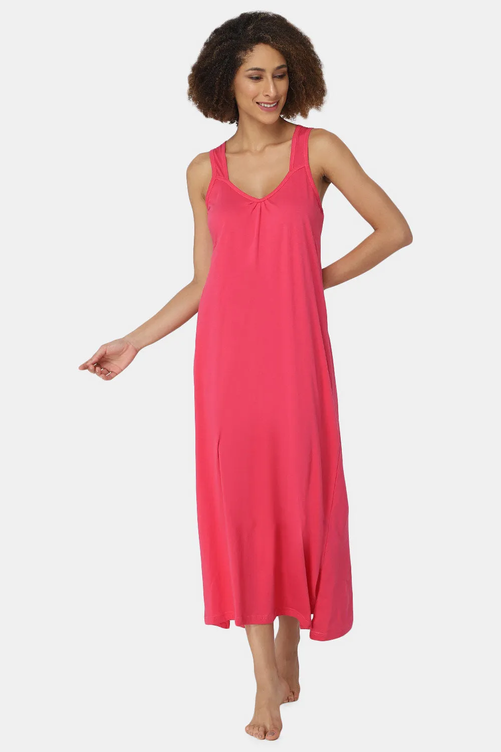 Full-Length Sleeveless Intimacy Full Night Slip - Nightwear