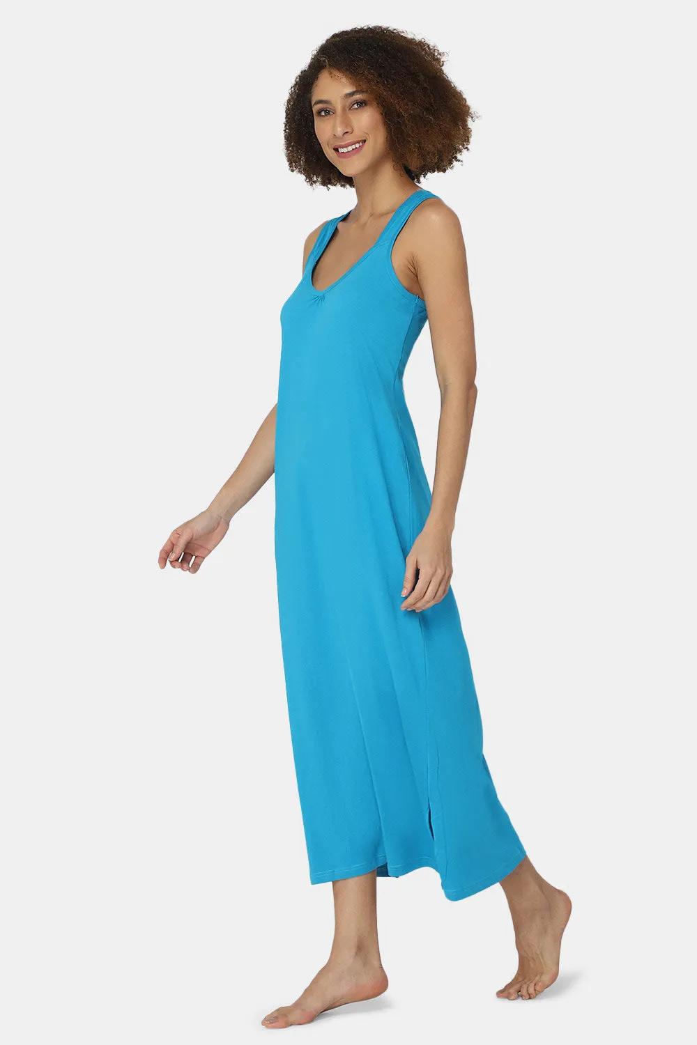 Full-Length Sleeveless Intimacy Full Night Slip - Nightwear