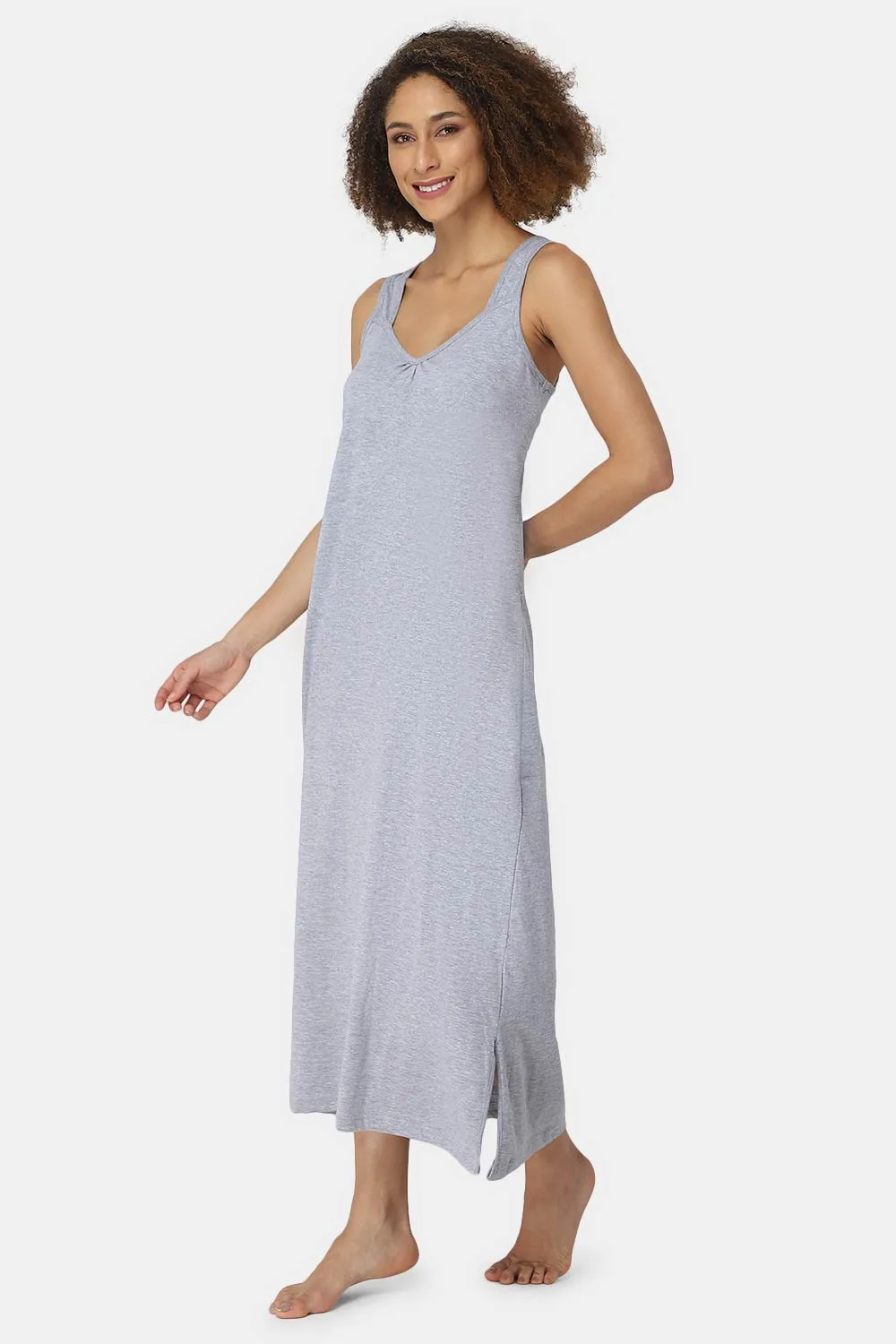 Full-Length Sleeveless Intimacy Full Night Slip - Nightwear