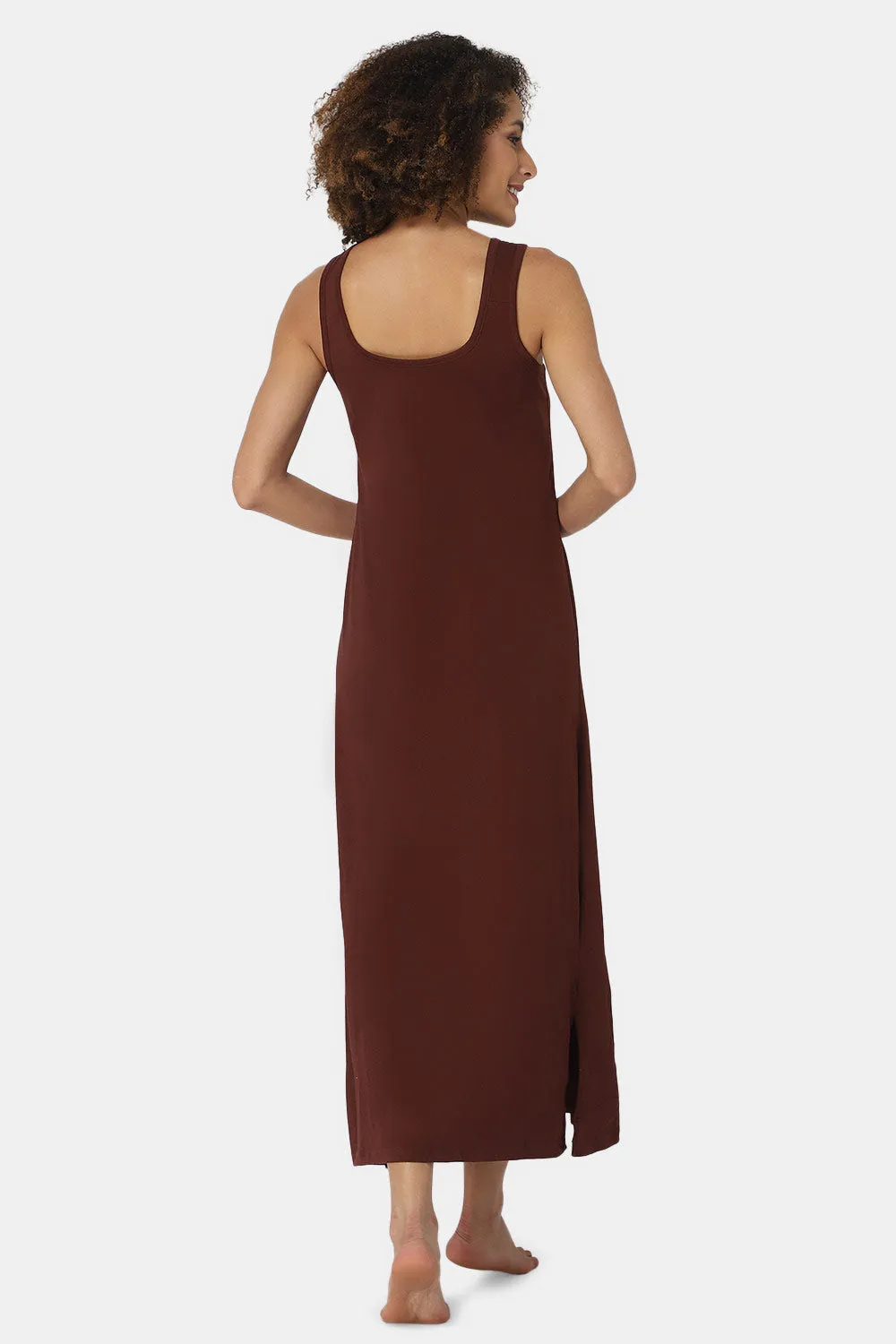 Full-Length Sleeveless Intimacy Full Night Slip - Nightwear