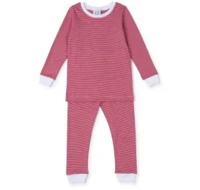 Grayson Pajamas | Red & White Stripe (2T, 4T)