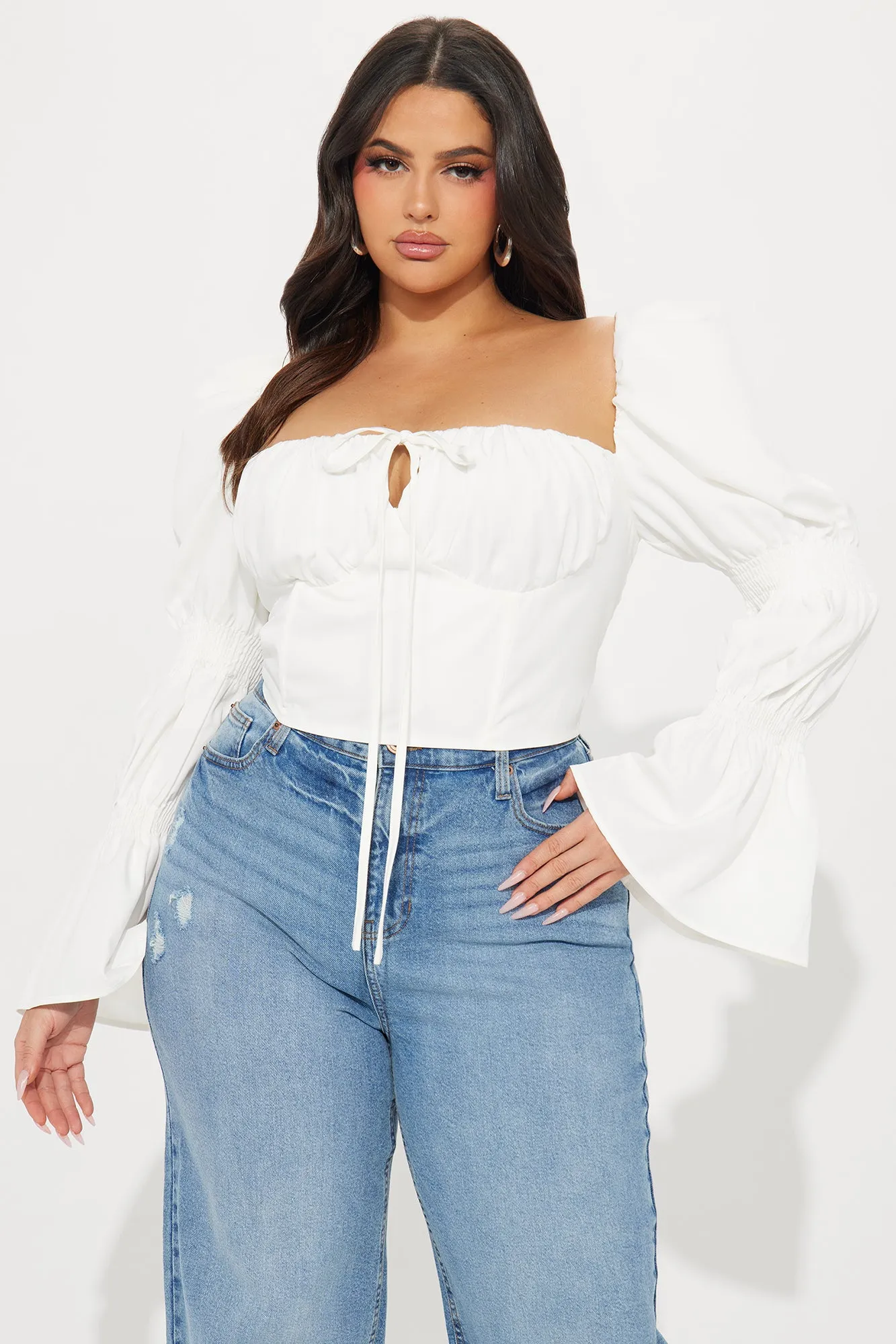 Ivy Corset Top - White