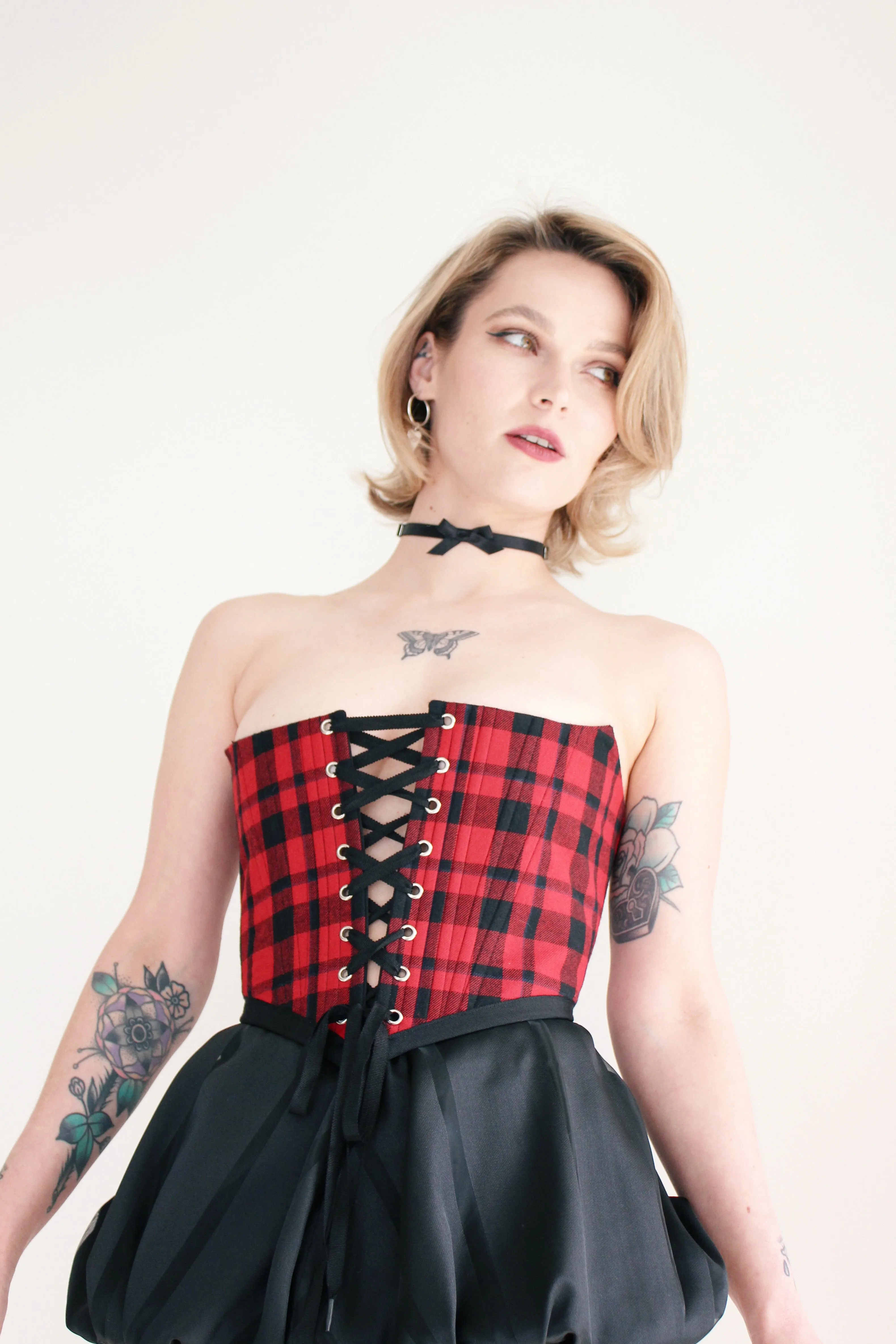 Luella Corset Red Tartan