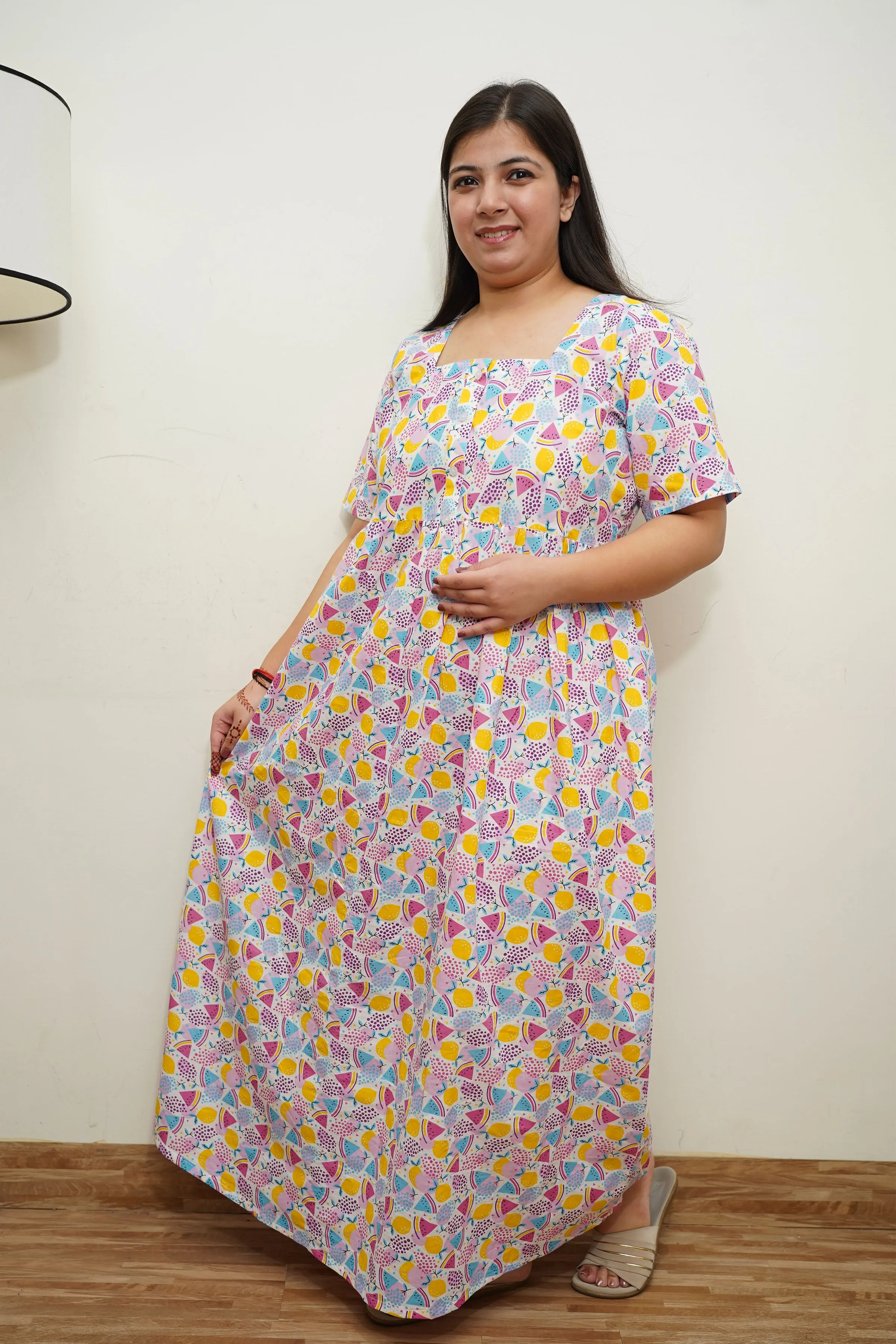 Melon Magic Cotton Night Gown