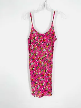 Natori Size M Pink/Multi Print Lingerie Slip