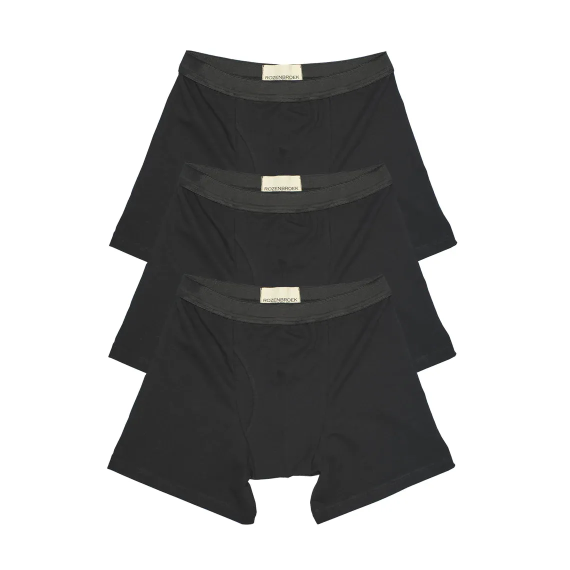 Organic Bamboo Jersey Boxer-Short in Black