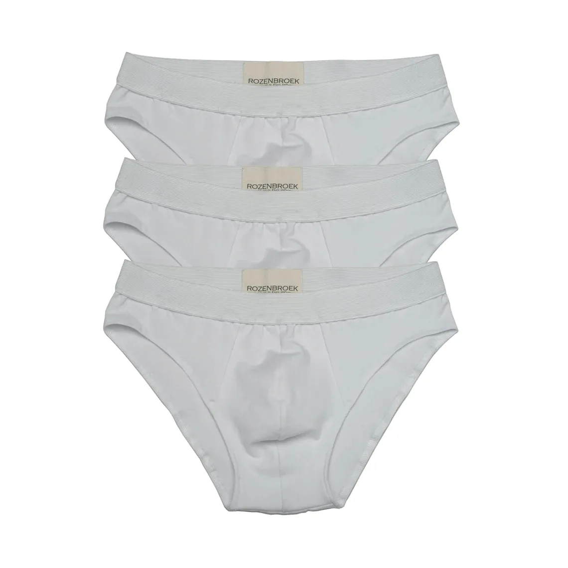 Organic Bamboo Jersey Brief in White