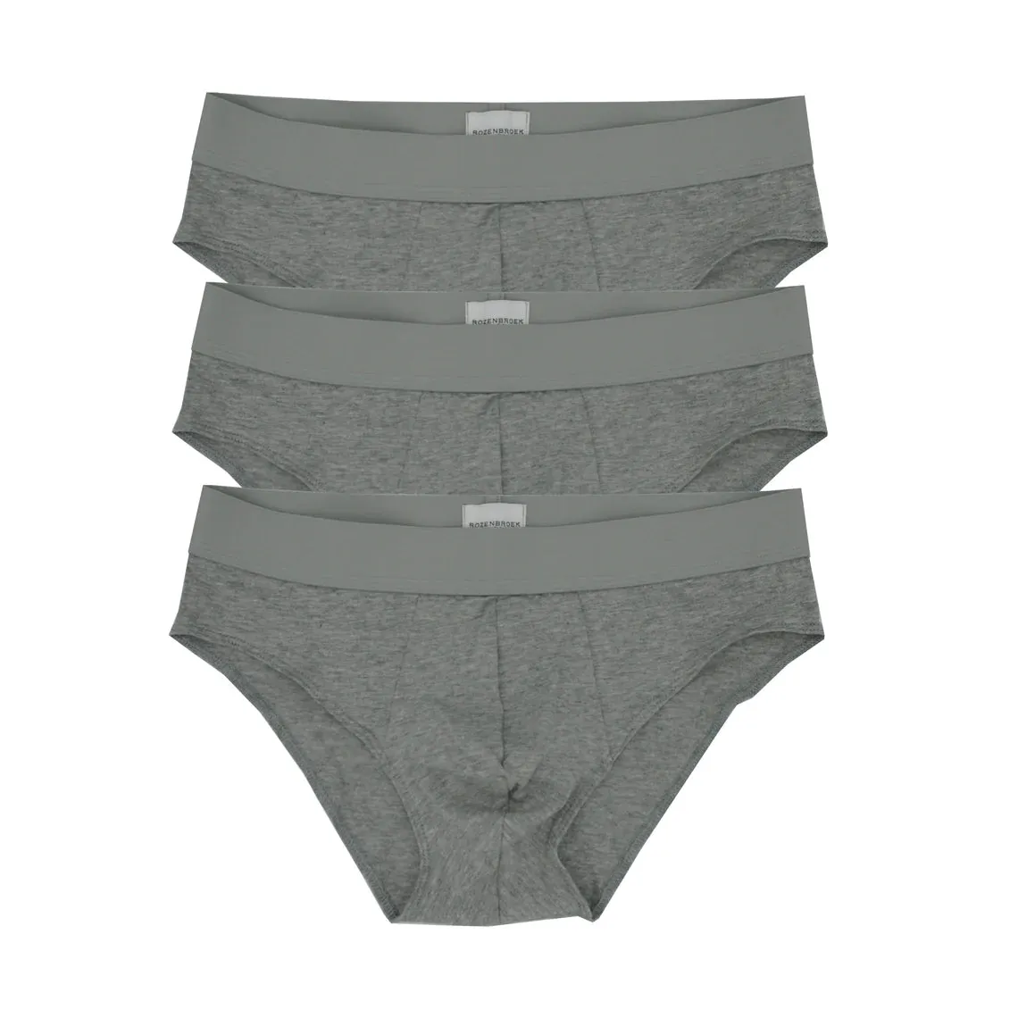 Organic cotton/ bamboo jersey brief in grey