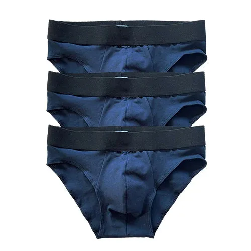 Organic Cotton Jersey Brief in Navy