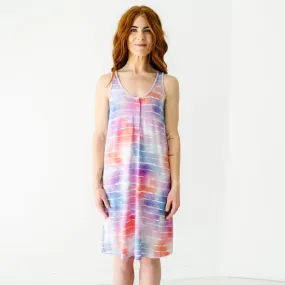 Pastel Tie Dye Dreams Women's Sleeveless Nightgown