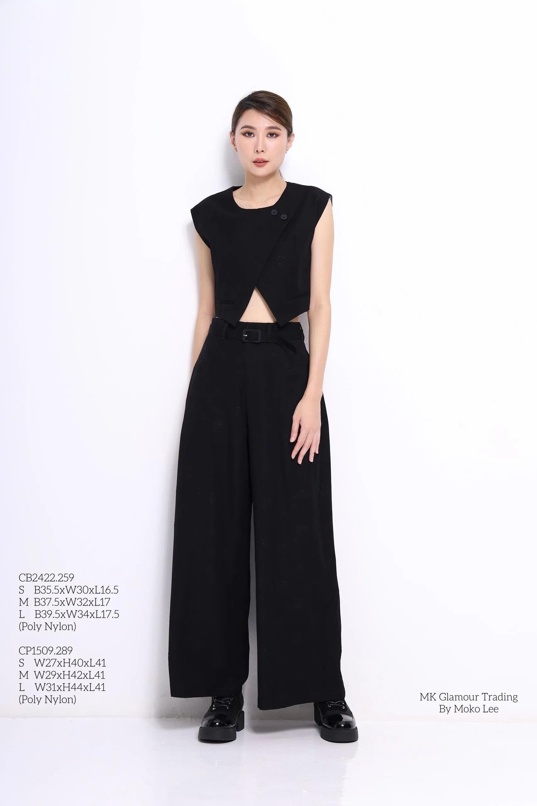 Rachel Asymmetrical Cropped Vest